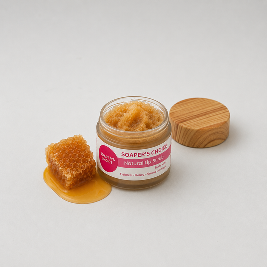 DIY Oatmeal & Almond Oil Lip Scrub