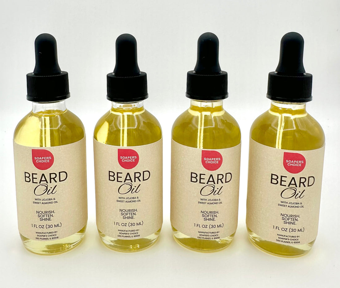 Crafting Our Beard Oil: The Blend of Sweet Almond and Jojoba Oils