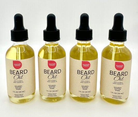 Crafting Our Beard Oil: The Blend of Sweet Almond and Jojoba Oils